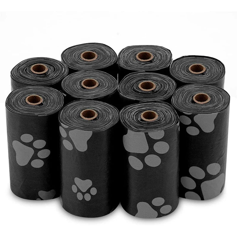 Outdoor Dog Waste Disposal Bags - 15 Bags per Roll, Pet Cleaning Supplies