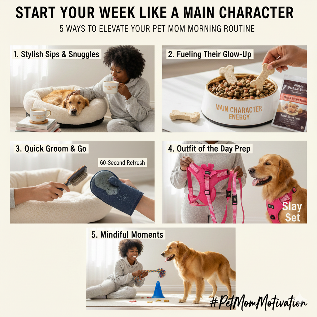 Start Your Week Like a Main Character: 5 Ways to Elevate Your Pet Mom Morning Routine