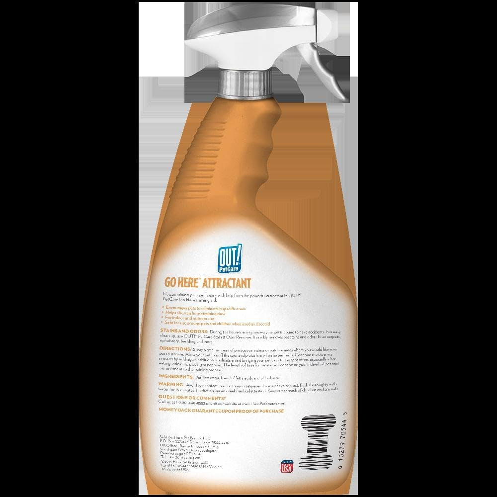 Petcare Go Here Attractant Spray Bottle for Pets, 32-Ounce