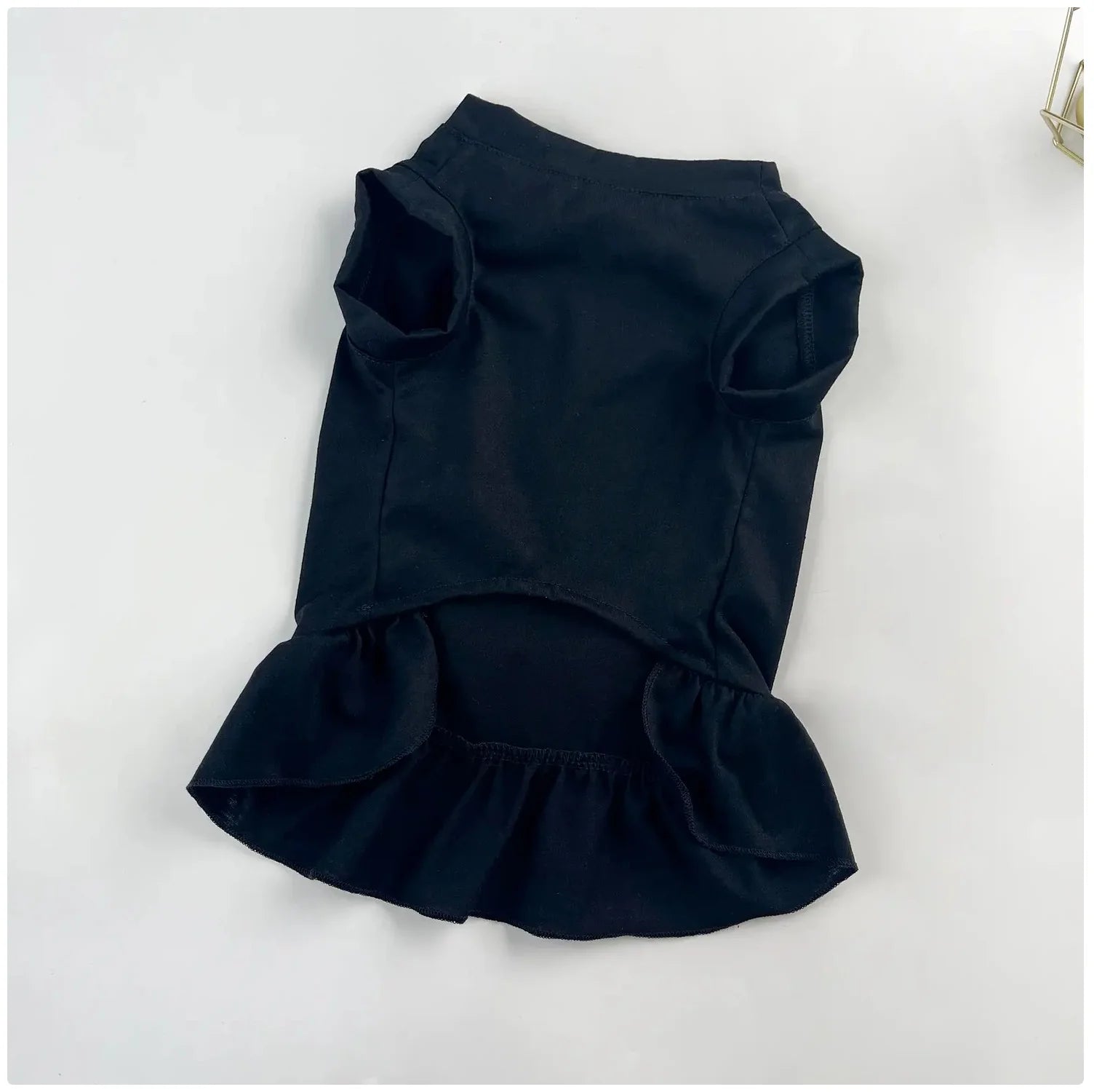 Cute Ruffle Dog & Cat Mini Dress - Soft Pet Apparel for Small Pets