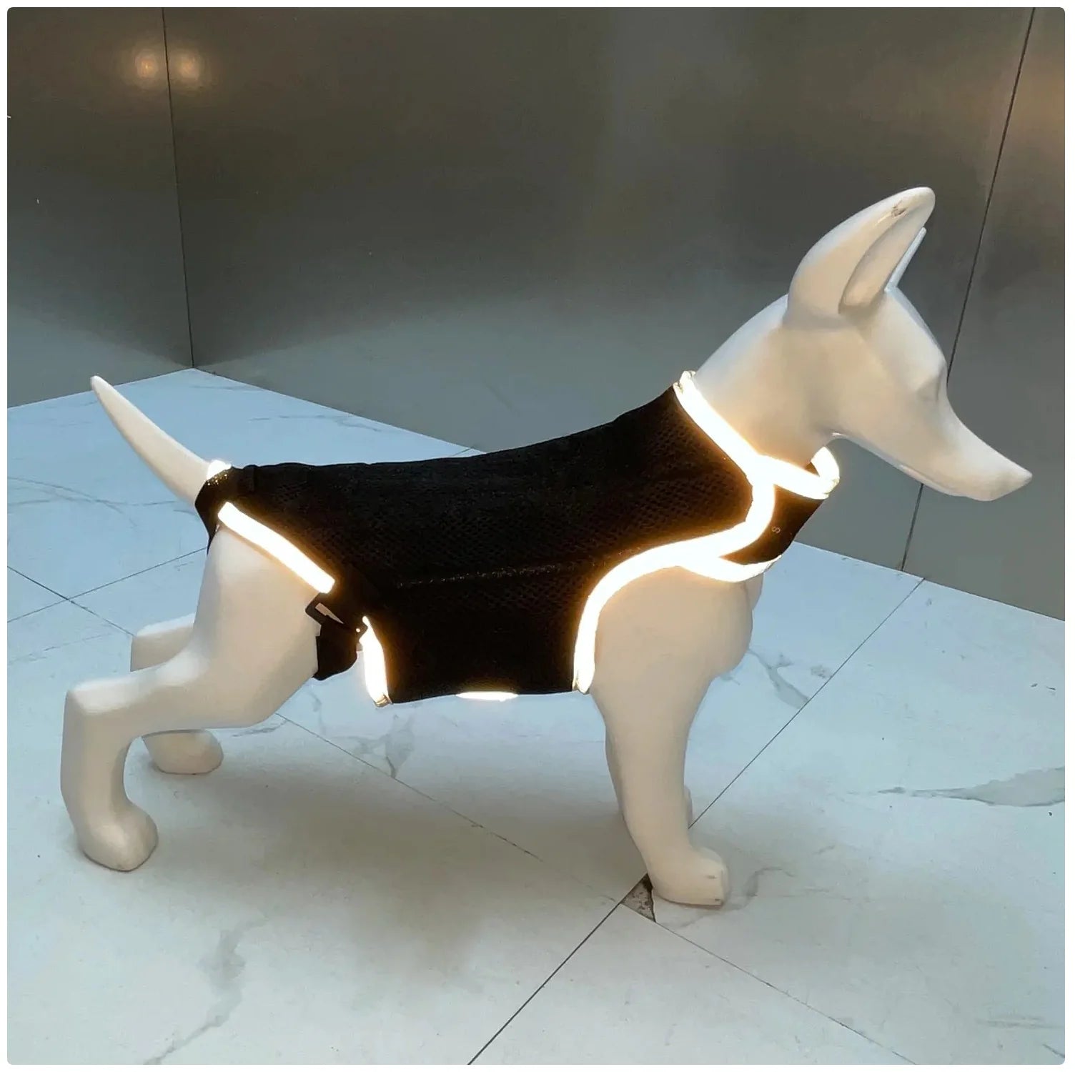 Reflective Dog Support Vest - Breathable & Adjustable Back Brace for Dogs