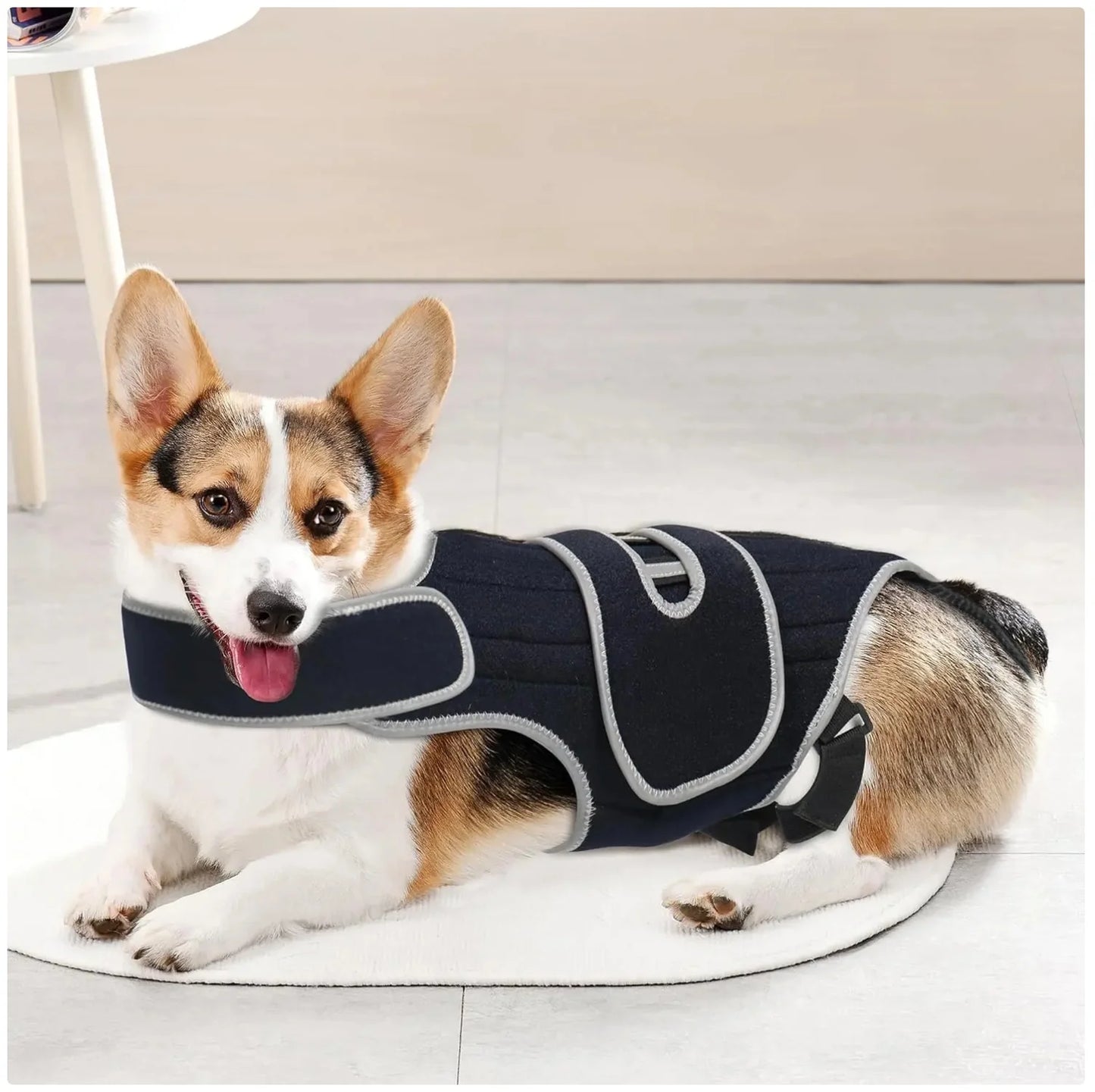 Reflective Dog Support Vest - Breathable & Adjustable Back Brace for Dogs