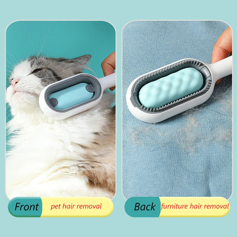 Professional Double-Sided Pet Grooming Brushes for Cats and Dogs with Wipes - Essential Accessories for Pet Care